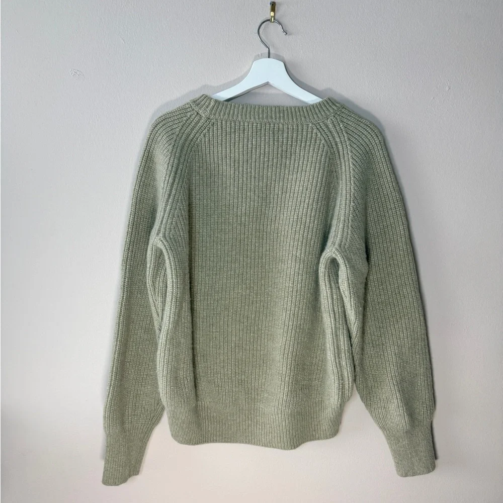 John Elliott Long Sleeve Pullover Sweater - Beige - Ribbed - Sample